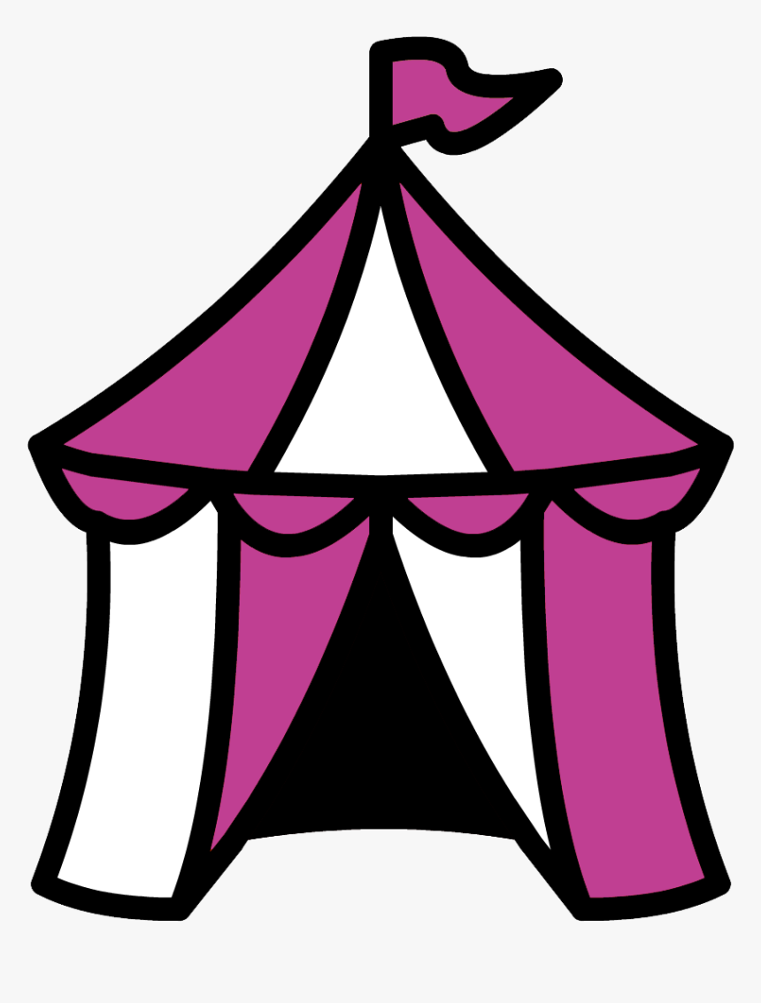Transparent Tent Clipart Png - Clipart Circus Tent Silhouette, Png Download