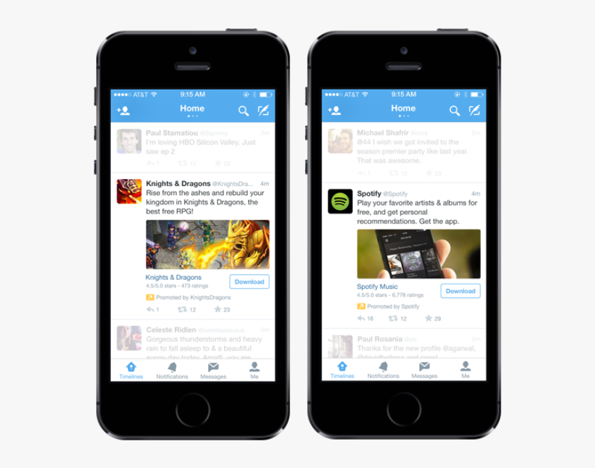 A New Way To Promote Mobile Apps To 1 Billion Devices, - Twitter App Install Ads, HD Png Download