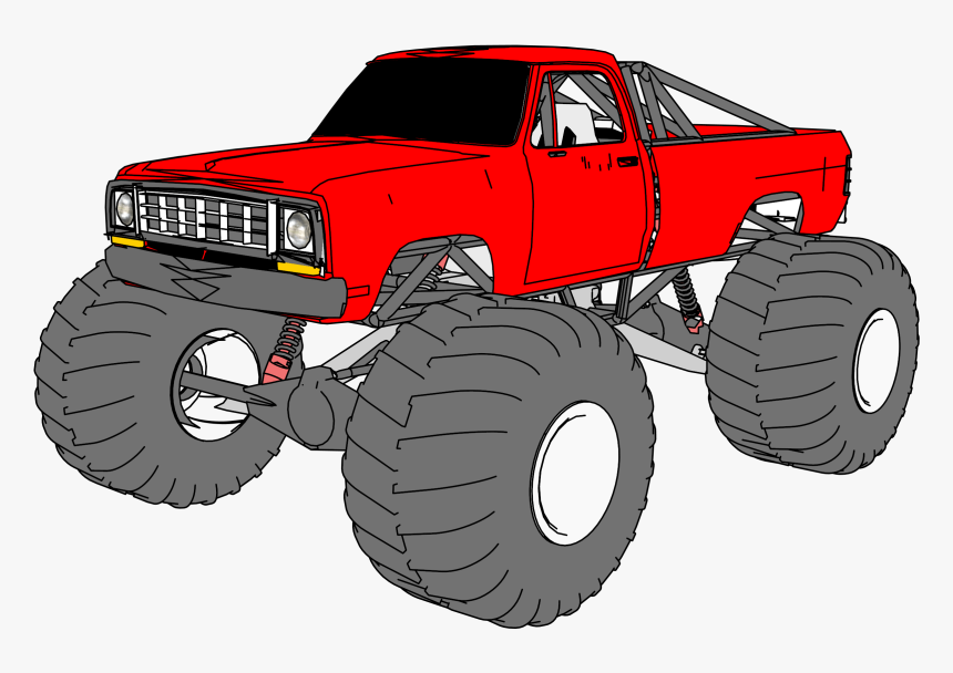 1974 Dodge Clipart Png - Monster Truck, Transparent Png