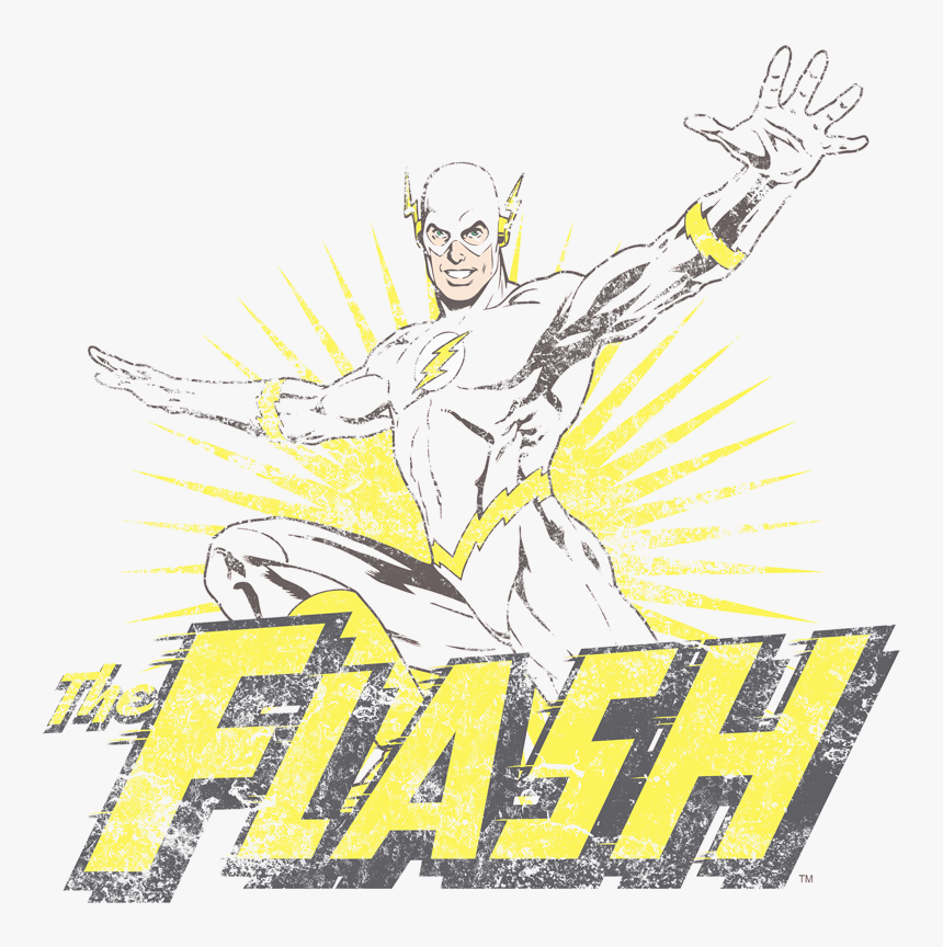 Justice League Flash Rough Distress Men S Tank - Flash, HD Png Download