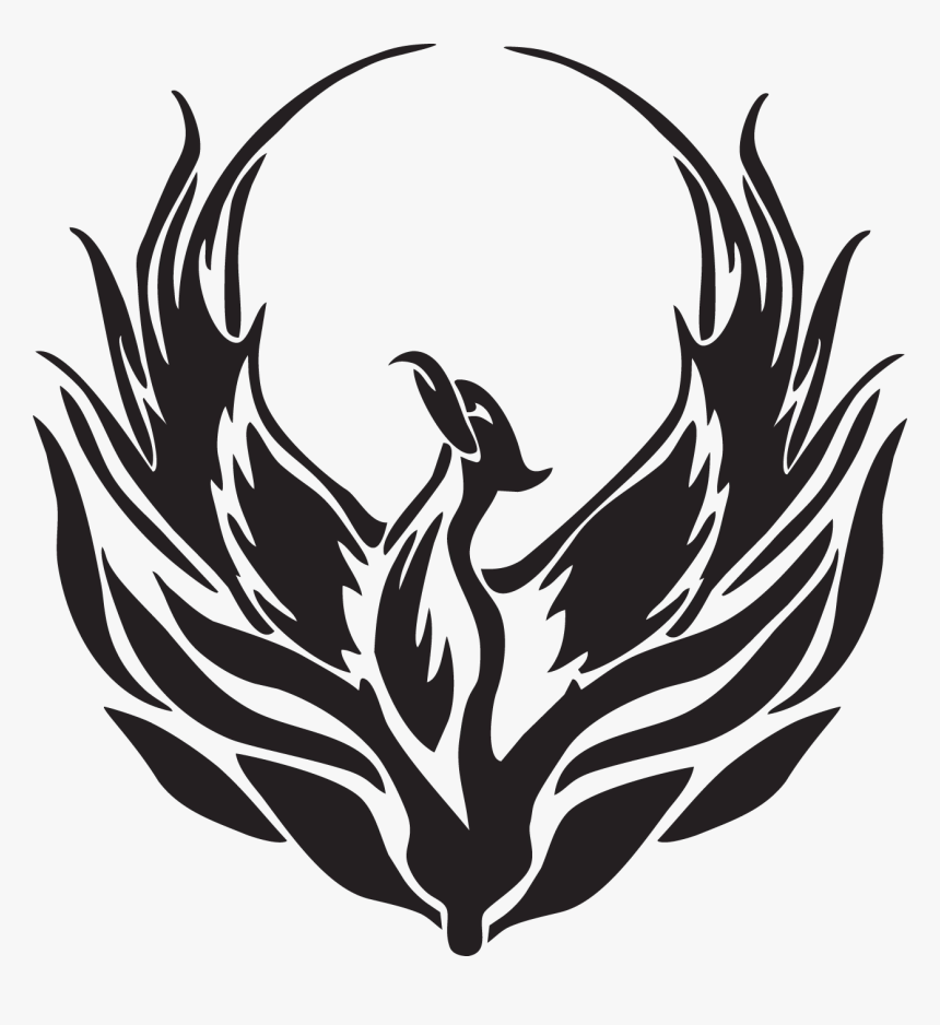 Surgery Drawing Phoenix Transparent Png Clipart Free - Phoenix Bird Outline, Png Download