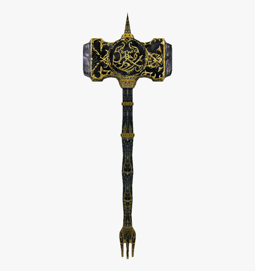 Thumb Image - Skyrim Ebony Warhammer Png, Transparent Png