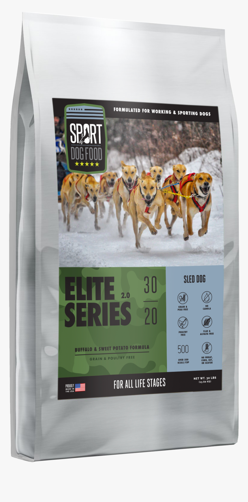 Sled Dog - Sport Dog Food Elite Series Working Dog Turkey Formula, HD Png Download