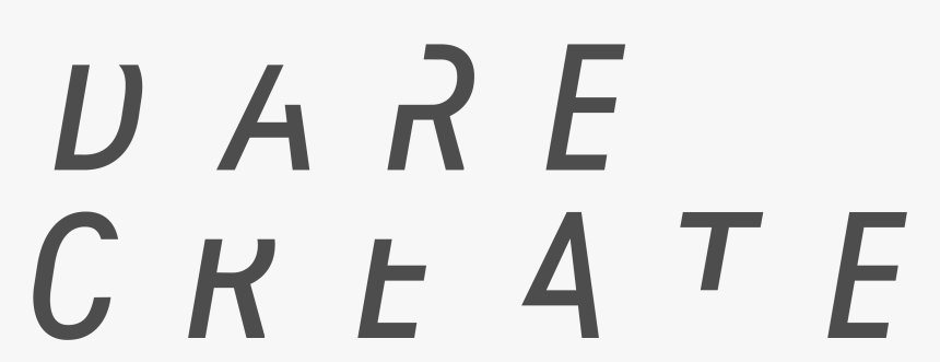 Dare Create Logo Dk Grey - Sign, HD Png Download
