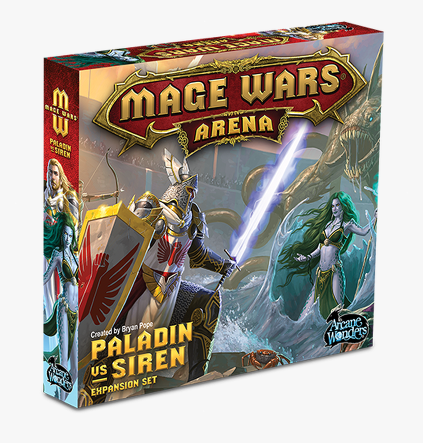 Mage Wars Arena Paladin Vs Siren Box - Mage Wars Arena Druid Vs Necromancer, HD Png Download