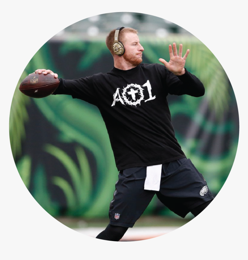 Carsonwentz-01 - Carson Wentz Warm Up Shirt, HD Png Download