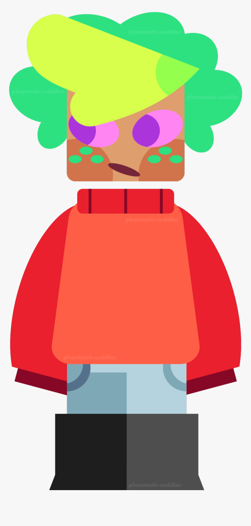 I Drew @short Enderman/@melon Block‘s Melonie - Cartoon, HD Png Download