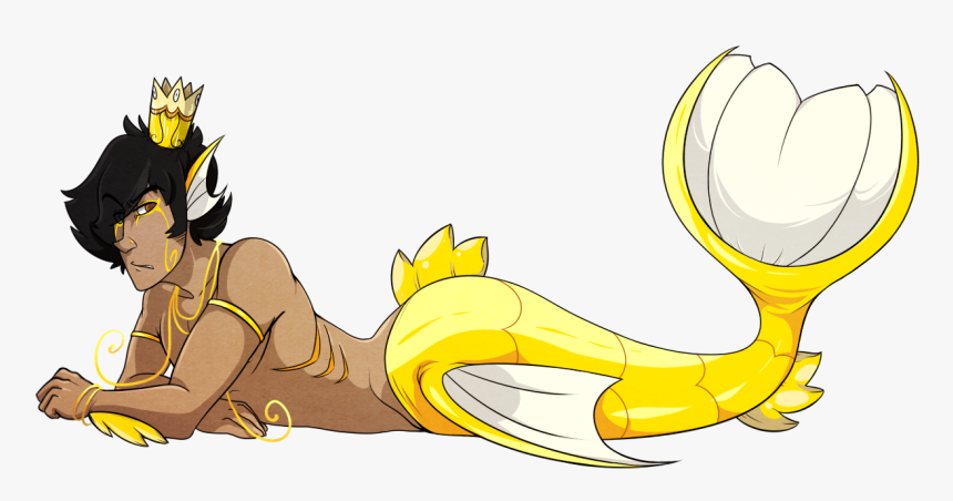 Drawing Promps Mermaid Tumblr - Cartoon, HD Png Download