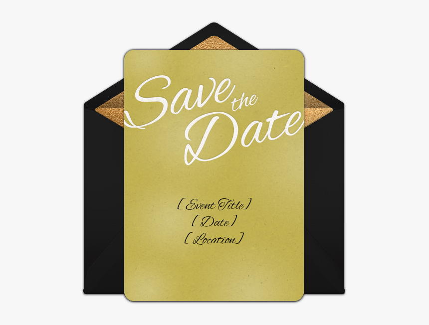 Block The Date Invite, HD Png Download
