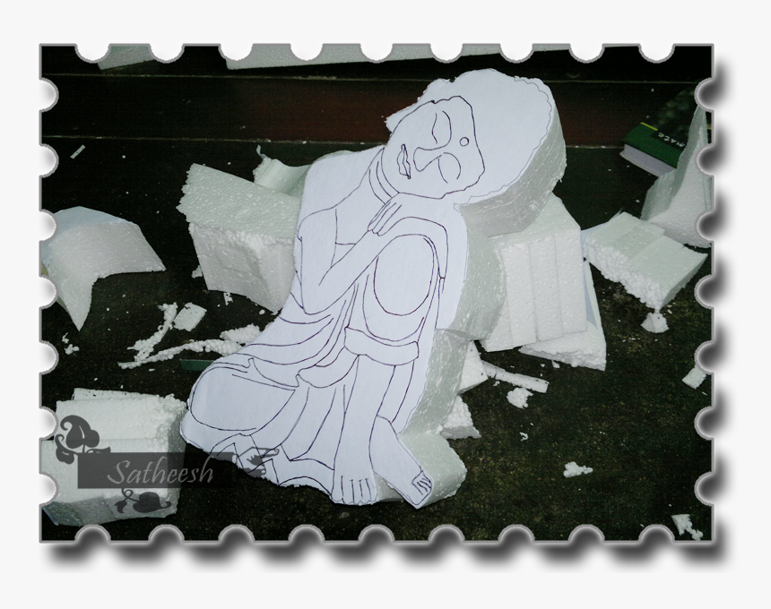 Model Of Buddha Of Thermacoal, HD Png Download