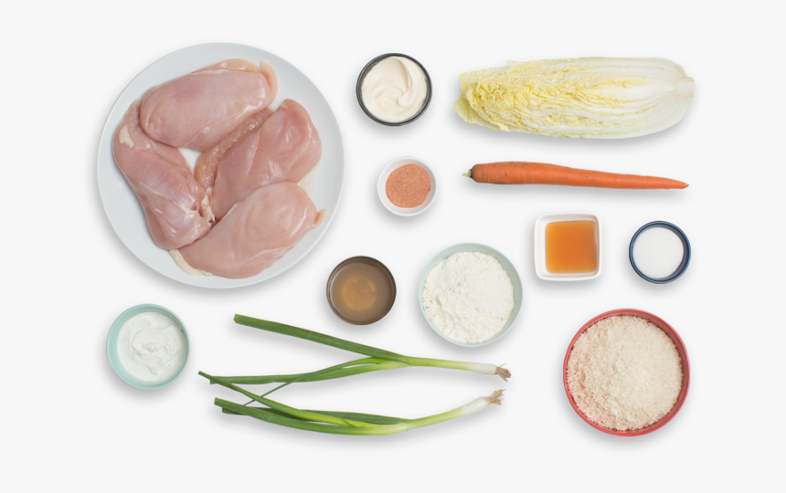 Oven-fried Chicken With Coleslaw & Buttermilk Biscuits - Veal, HD Png Download
