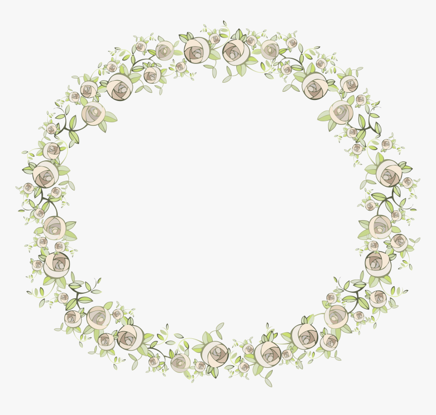 Floral Frame Png, Transparent Png