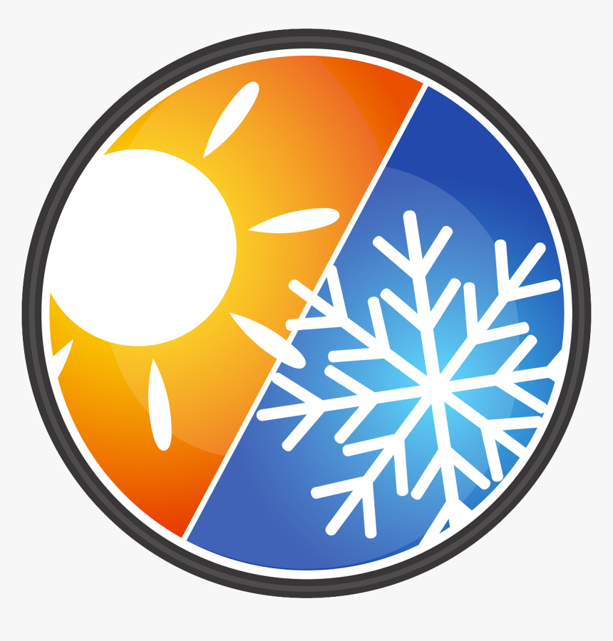 Car Air Conditioning Clipart Clipart Transparent Download - Air Conditioning Hot And Cold Logos, HD Png Download