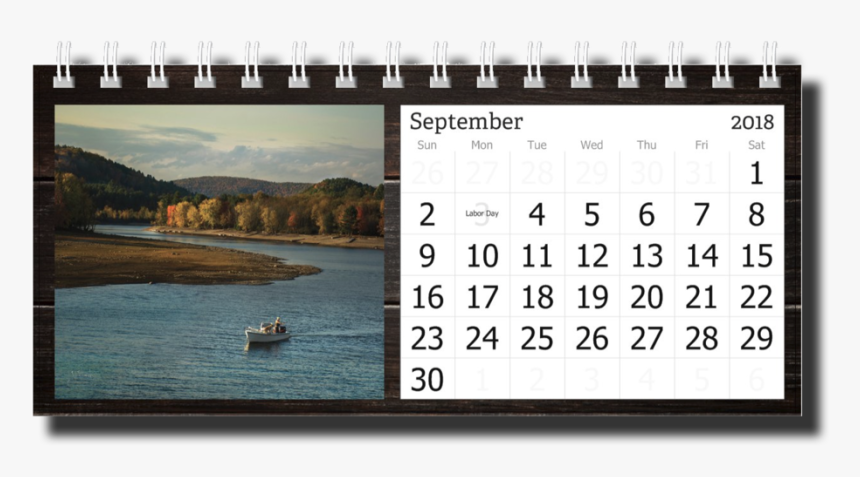 2018 Landscape Desk Calendar Sept - 1 June Good Morning, HD Png Download