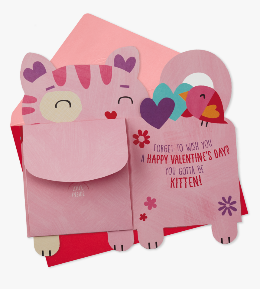 You Gotta Be Kitten Me Valentines Day Card Money Holder - Cushion, HD Png Download