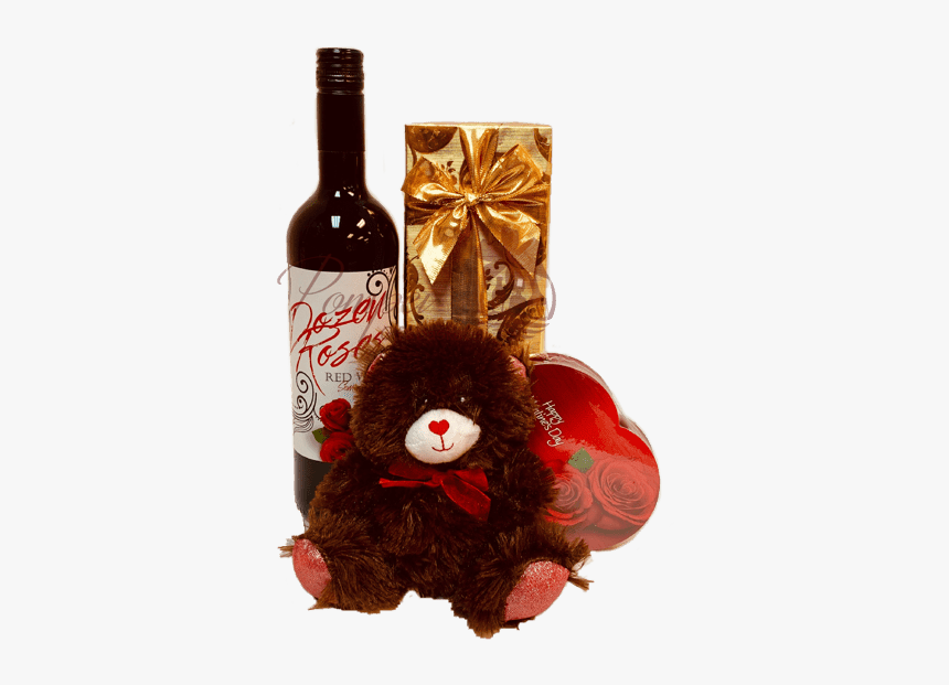 Mi Amor Red Wine Gift Basket, Dozen Roses Wine, Send - Wine Bottle, HD Png Download