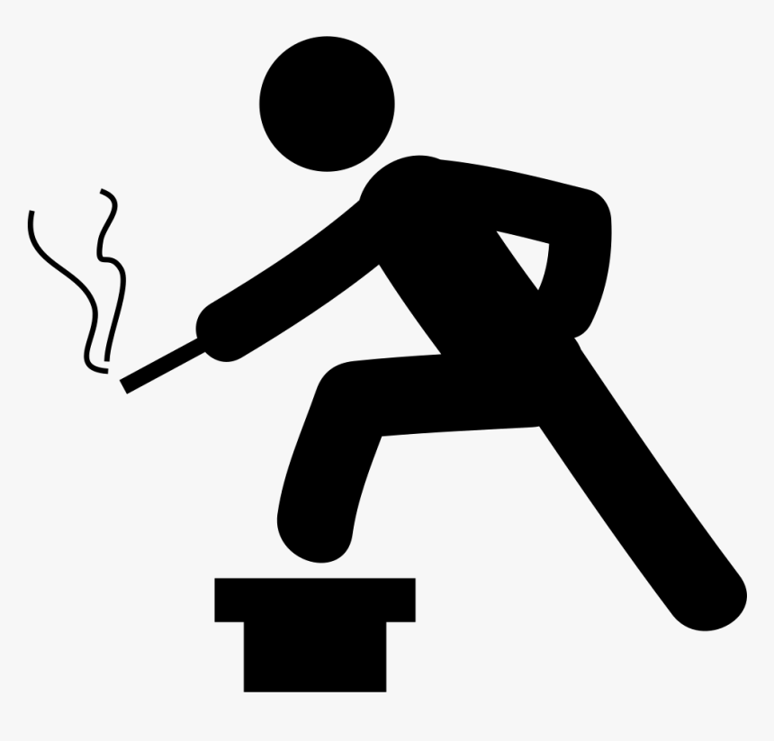 Man Smoke And Thinking - Persona Fumando Icono, HD Png Download