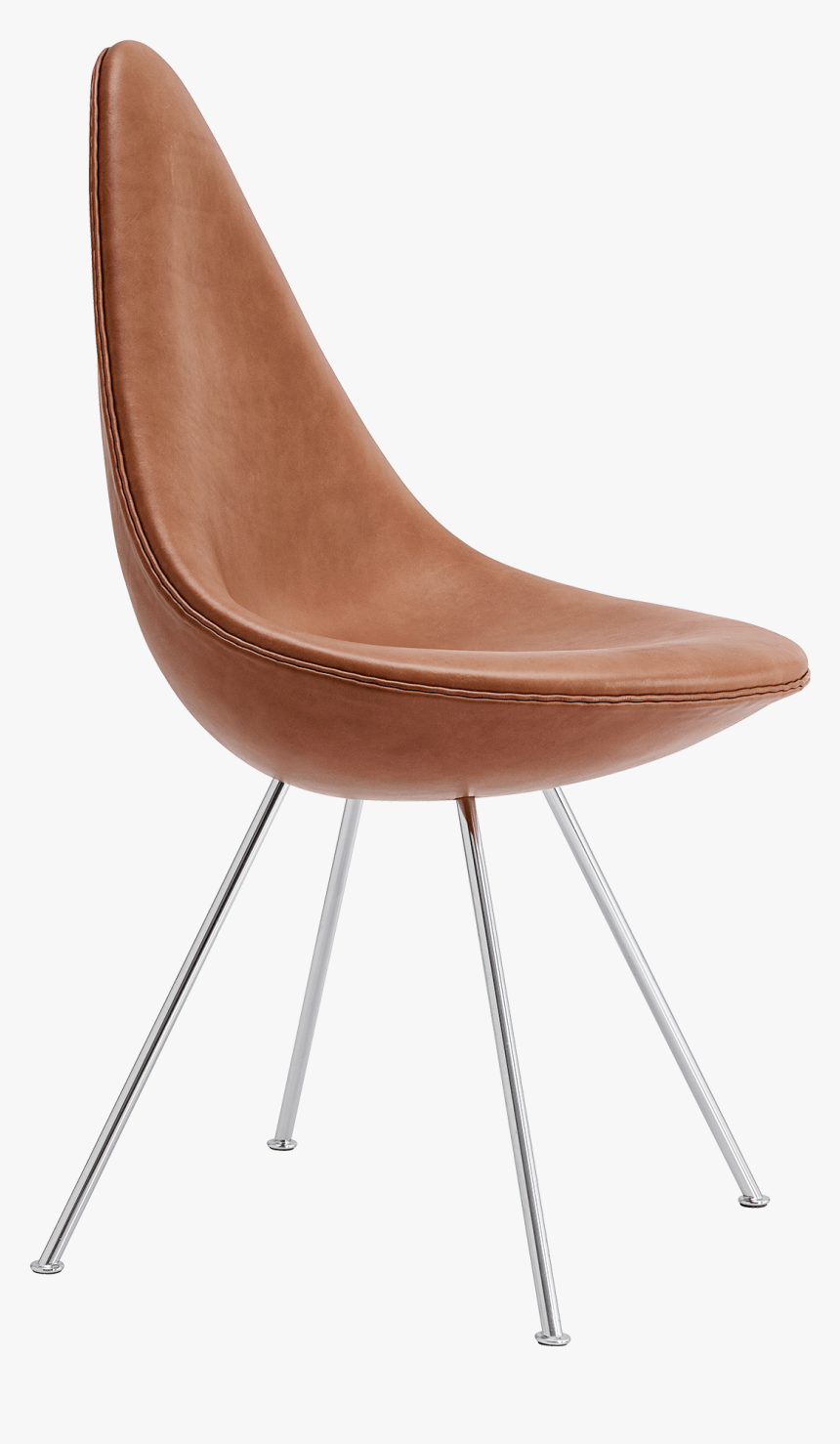 The Drop Chair Arne Jacobsen Upholstered Elegance Leather - Drop Chair Arne Jacobsen, HD Png Download