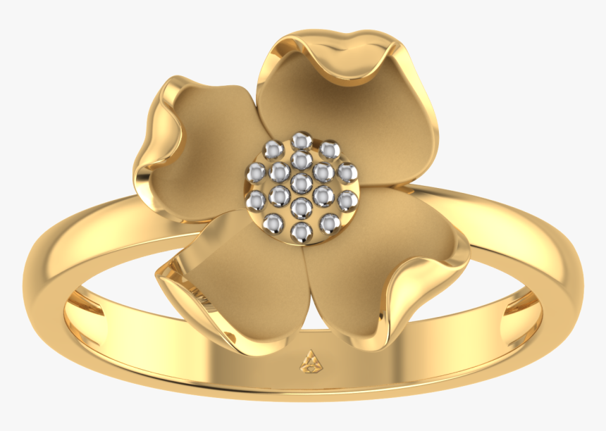 Engagement Ring Granulated Gold, HD Png Download