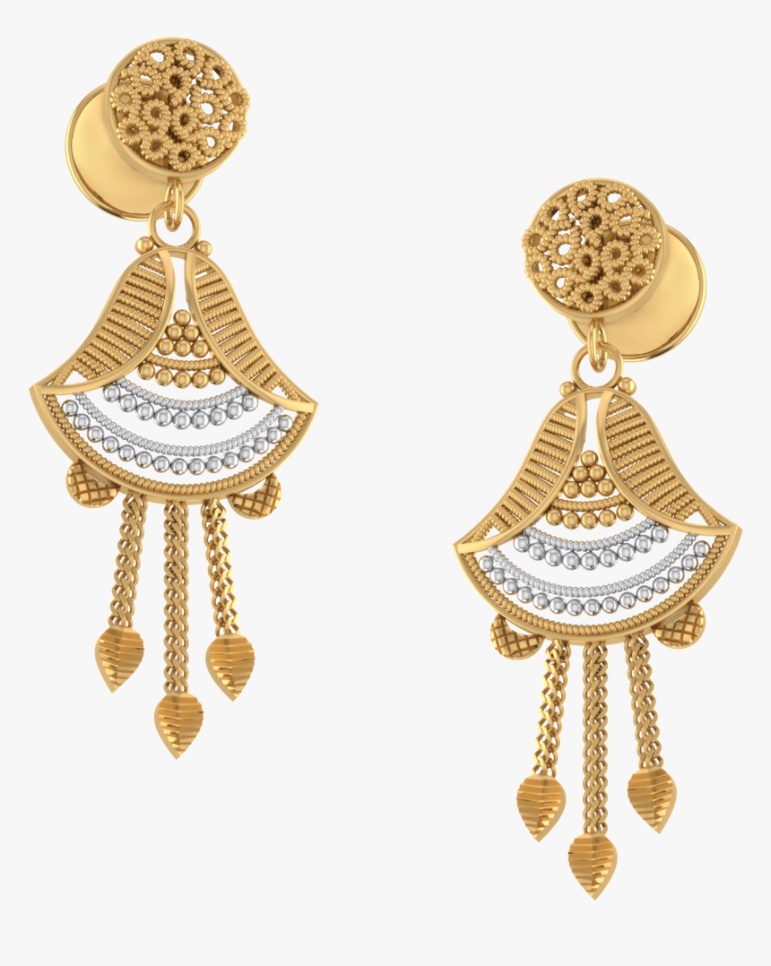 Bride Wedding Earrings Gold, HD Png Download