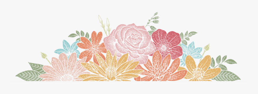 Chalk-flowers - Motif, HD Png Download