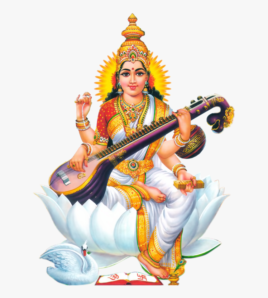 #india #religion #god #freetoedit - Saraswati Mata Png Hd, Transparent Png