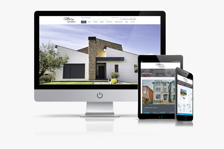 Real Estate Website With Lead Generation - Real Estate Website Png, Transparent Png
