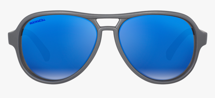 Matte Gray With Flash Blue Lens 
 Class - Reflection, HD Png Download