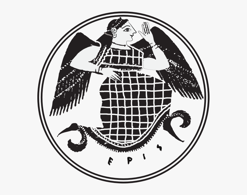 Vector Image Of Goddess Eris Grayscale Plate - Eris Discordia, HD Png Download