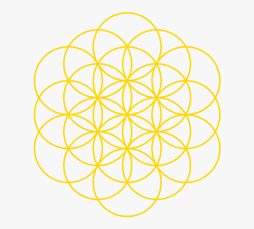 Friendly Yellow - Flower Of Life, HD Png Download
