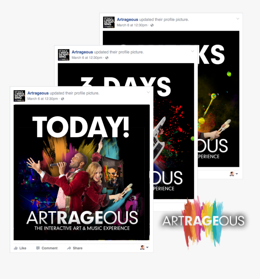 Artrageous Social Media Graphics - Graphic Design, HD Png Download