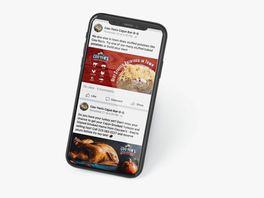 Social Media Posts From Barbeque Restaurant - Iphone, HD Png Download
