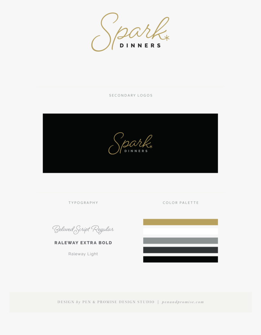 Spark Dinners Branding Overview, HD Png Download