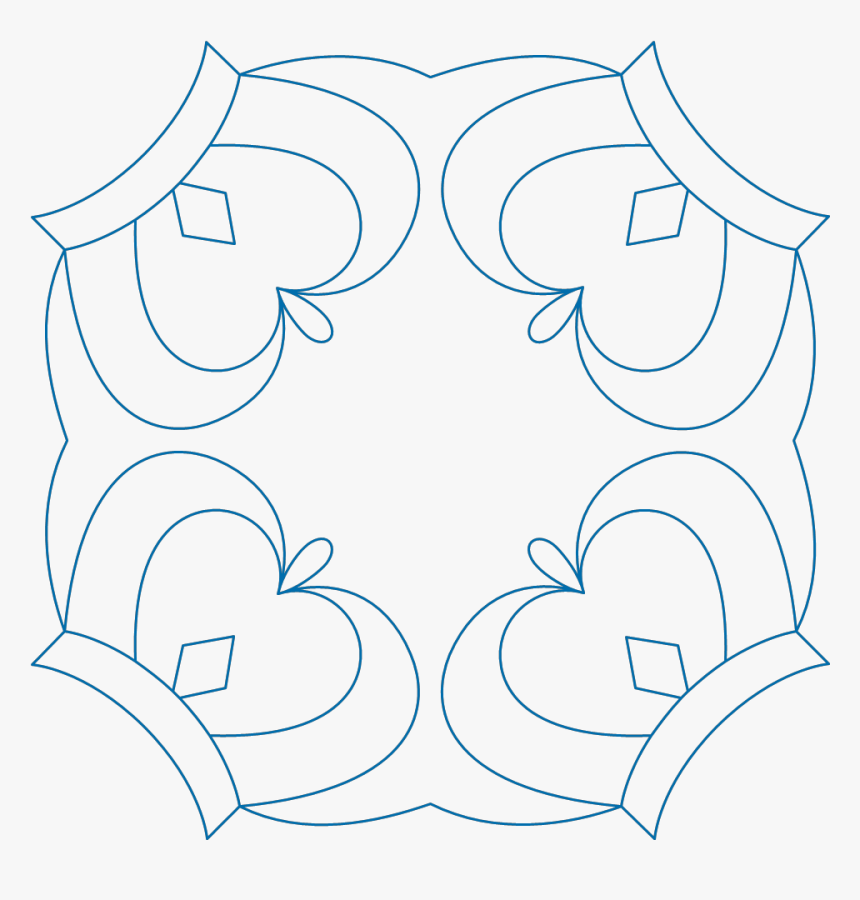 Crowning Glory Block 1 Quilting Design By Andi Rudebusch Circle