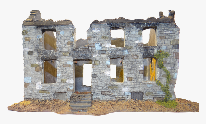 1246-28mm Stone House Ruin - Wall, HD Png Download