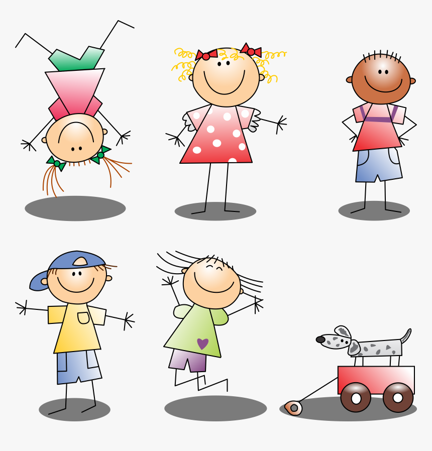 Girls Vector Clipart Png Freeuse Download Boys And - Clipart Boys And Girls, Transparent Png