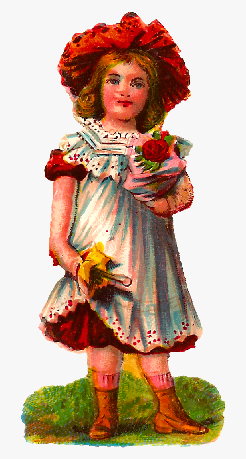 Dress Victorian Dress Fashion Image Printable Craft - Illustration, HD Png Download