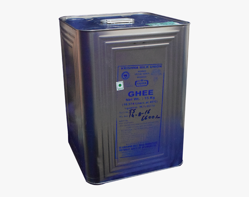 Krishna Milk Union Vijayawada,andhra Pradesh - Vijaya 15 Kgs Ghee Tin, HD Png Download