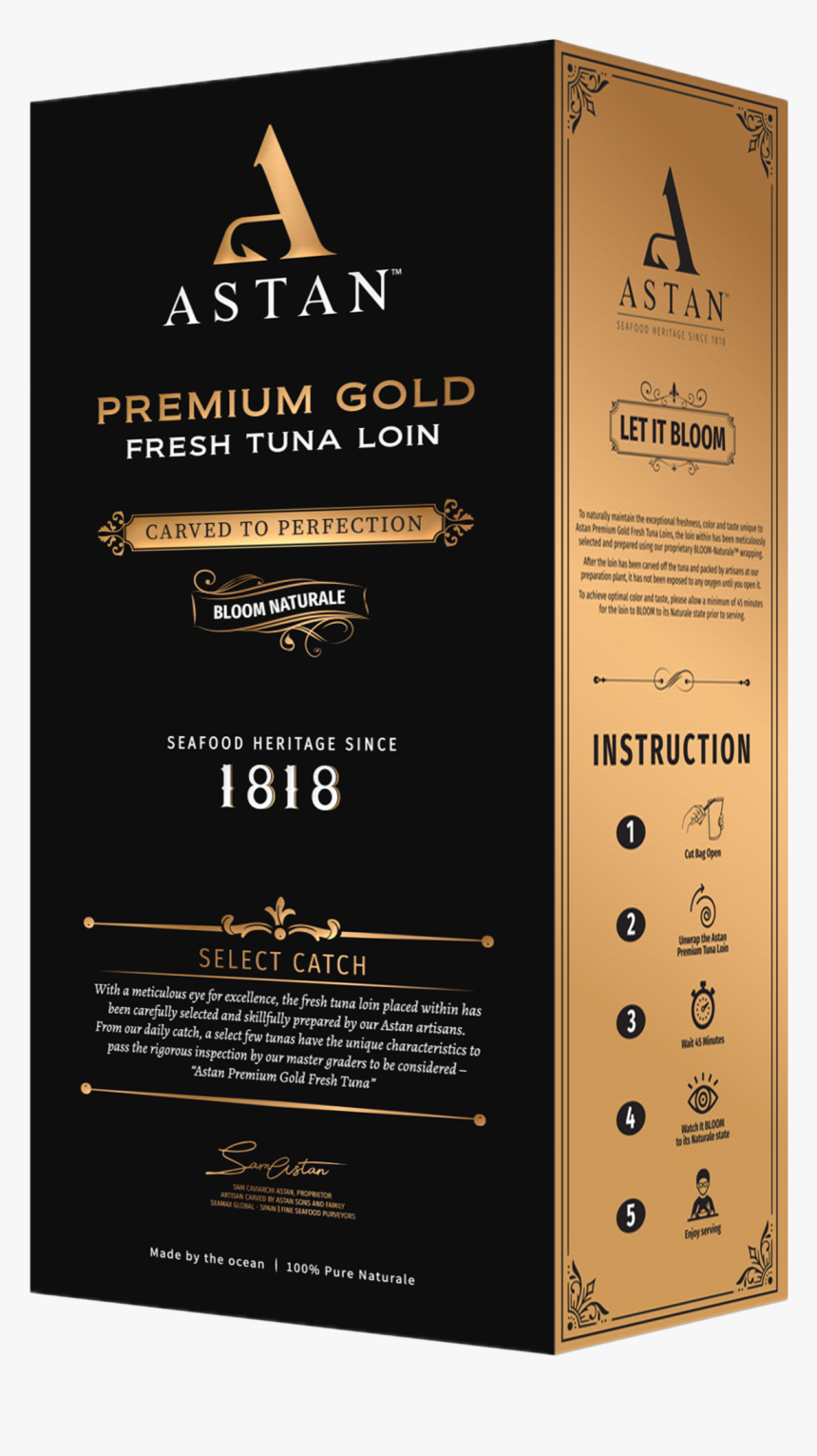 Astan Gold Loin Box Hi Res Copy - Maine Sea Scallops Package, HD Png Download