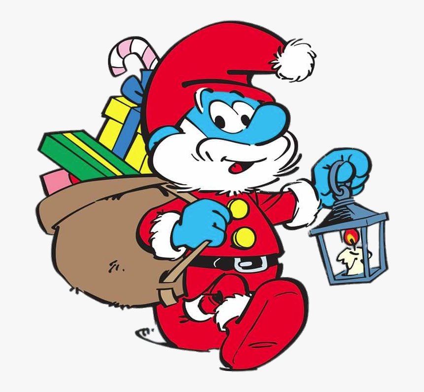 Schtroumpf Pere Noel, HD Png Download
