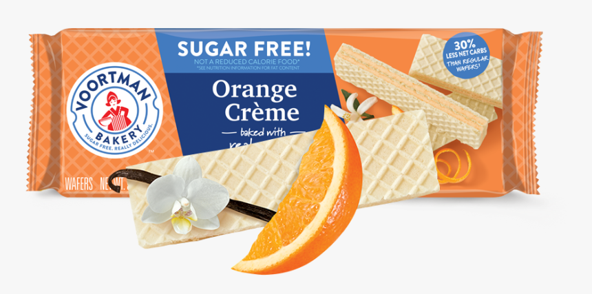 Sugar Free Orange Crème Wafers, HD Png Download