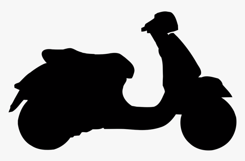 Vespa Silhouette, HD Png Download