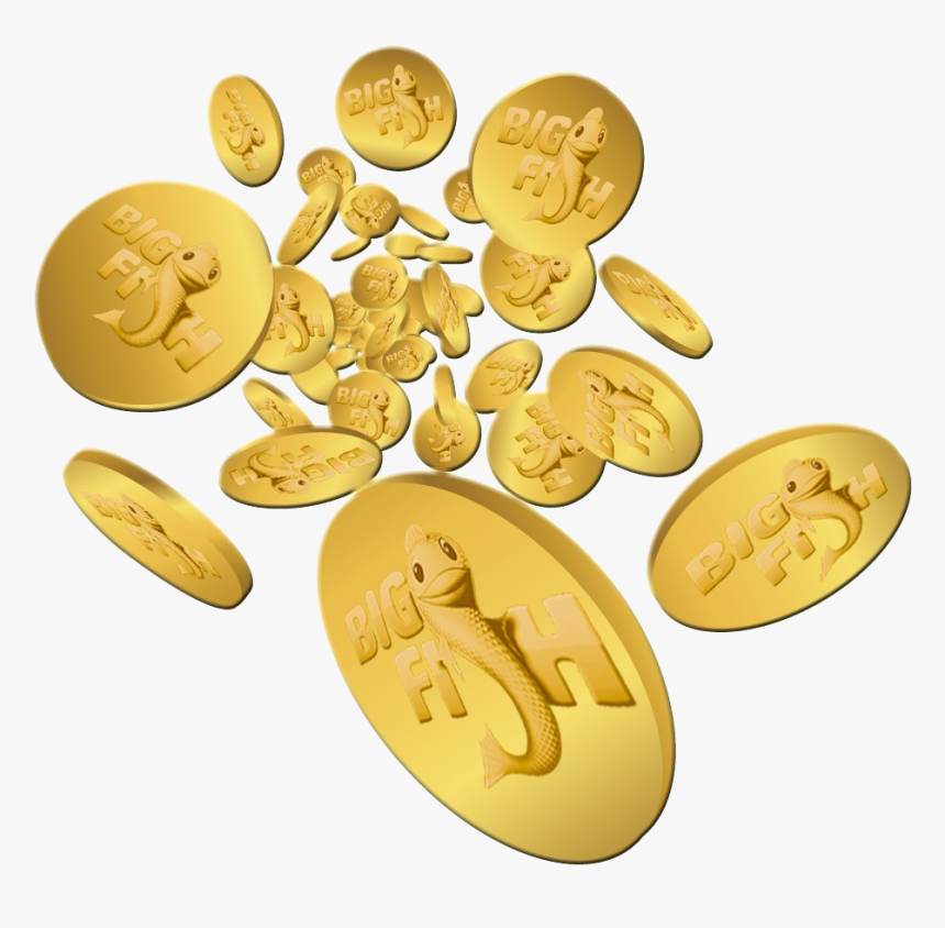Golden Coins Png Free Pic - Slots Coins, Transparent Png