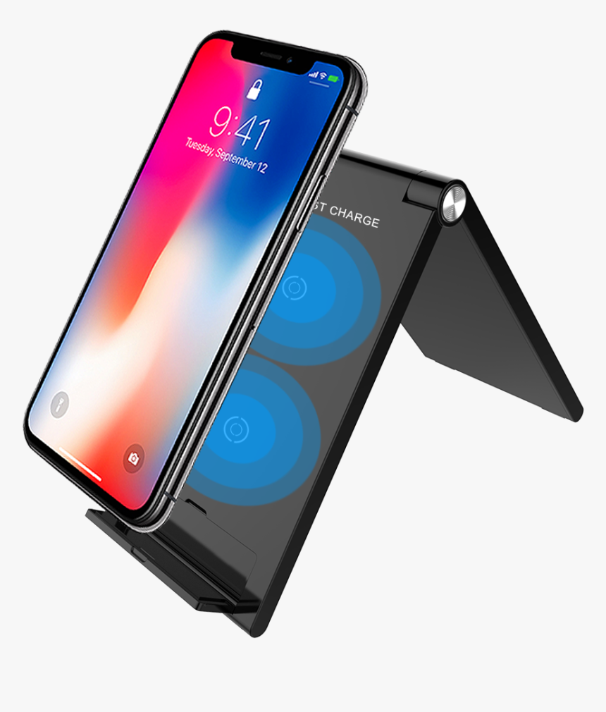 Quick Charge Qi Foldable Wireless Charger 10w Folding - Qi, HD Png Download