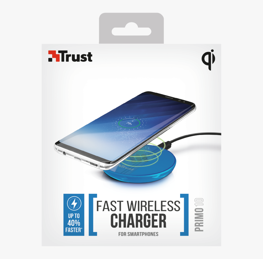 Primo10 Fast Wireless Charger For Smartphones - Trust Cito10, HD Png Download