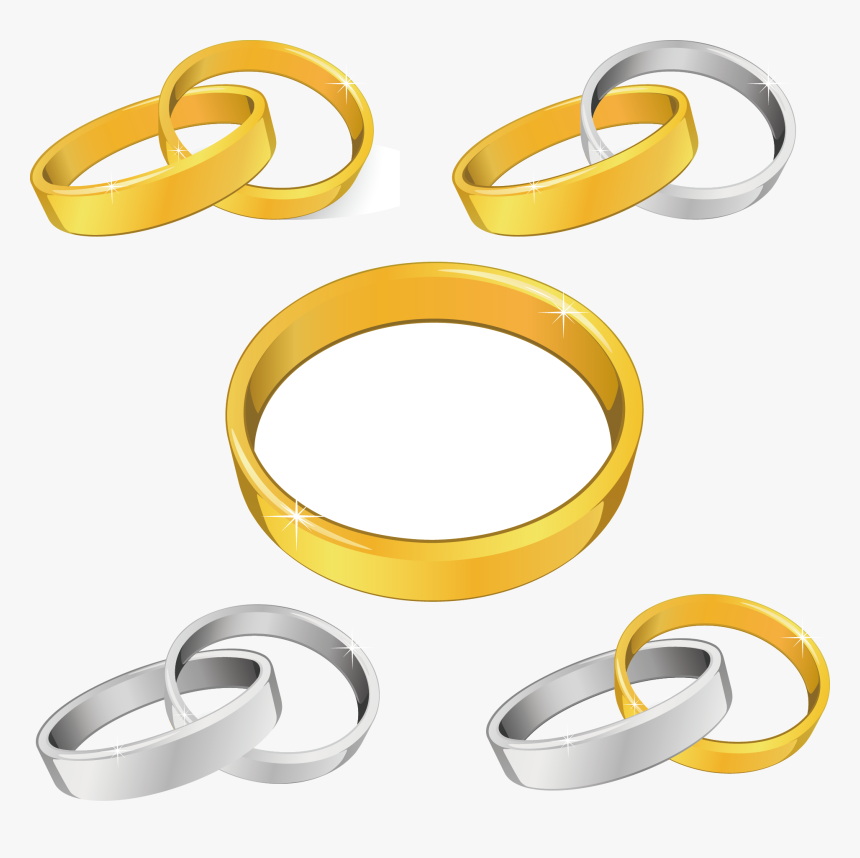 Wedding Invitation Wedding Ring - Wedding Ring Vector, HD Png Download