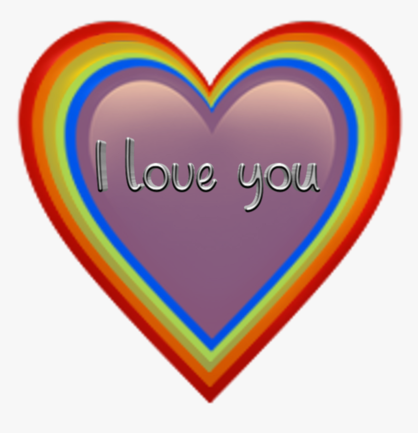 Rainbow Effects Coolness Yeet Beccasunite Beyourself - Heart, HD Png Download