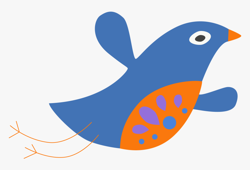 Viterbo Bird Flight Clip Art - 可愛 卡通, HD Png Download