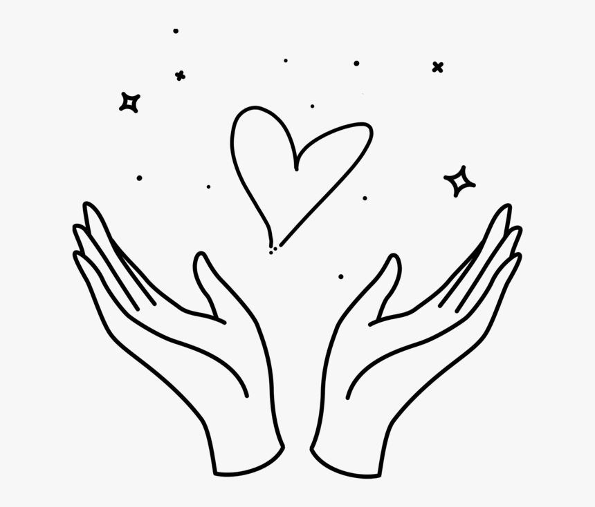 Hand Silhouette Signs Crimson-07 - Line Art, HD Png Download