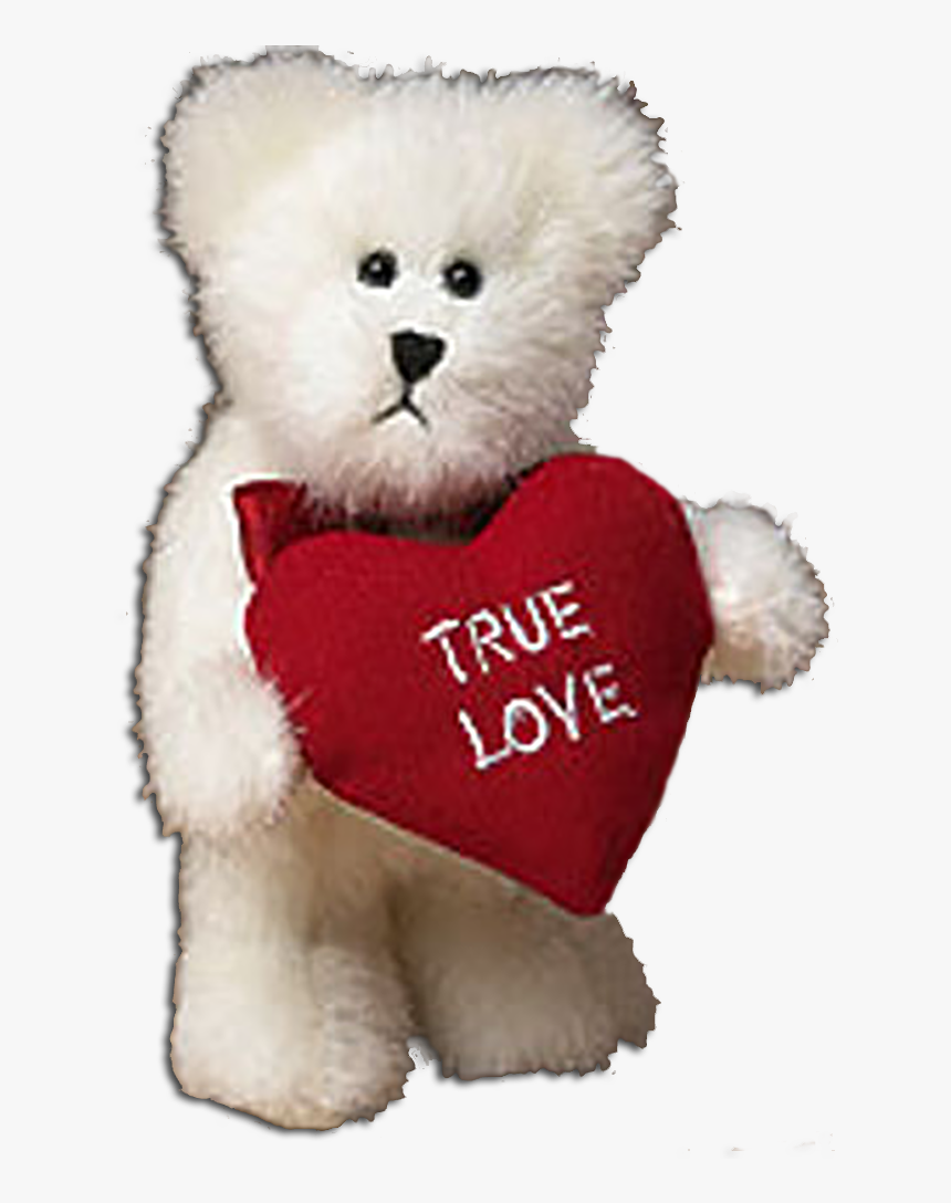 Boyds True Love White Teddy Bear - Teddy Bear, HD Png Download